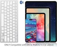 OEM ODM UltraSlim Bluetooth-Tastatur für iPad 11./10./9./8./7. Generation, iPad Pro/Air/Mini und iPhone-Serie, kabellose iOS-Tastatur mit 12 Tasten