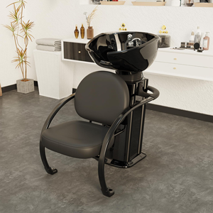 เก้าอี้สระผมสำหรับร้านเสริมสวย Z Professional พร้อมอ่างเซรามิก ดีไซน์ทันสมัย พกพาสะดวก วัสดุทนทาน เป็นมิตรกับสิ่งแวดล้อม - Product Image 2