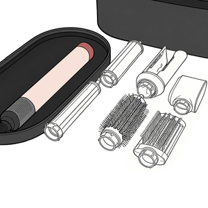 Rizador de Pelo Rosa / Source DY con Código de Serie Efectivo, Juego Completo de Accesorios Multifuncionales, Embalaje Completo 1:1 HS09 - Product Image 2