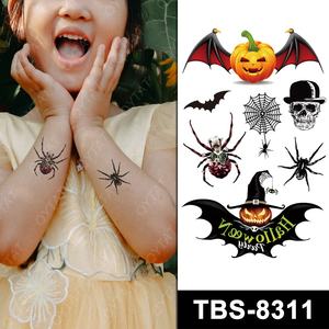 Tatuaje Temporal de Halloween al por Mayor, Decoración de <span class=keywords><strong>Calabaza</strong></span> con Heridas y Cicatrices, Maquillaje Facial Horripilante, Adhesivo para Pintar el Cuerpo - Product Image 3