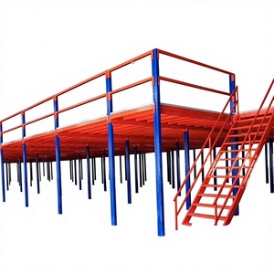 תעשייתי רב שכבות mzzanine רצפה מערכת מדף אחסון פלדה עם מדרגות גישה למחסן - Product Image 1