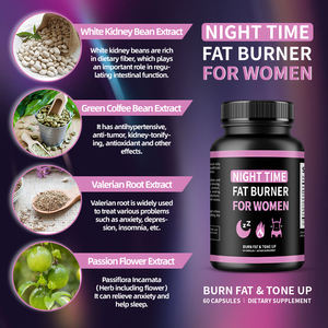 DUOZI Quemador de Grasa Nocturno para Mujeres con Frijol Blanco y Raíz de Valeriana para Dormir y Perder Peso, 60 Cápsulas - Product Image 5