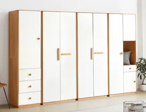 خزانة ملابس خشبية متنقلة متعددة الاستخدامات بتصميم حديث لغرفة المعيشة ذات تصميم ثابت ومرتفع