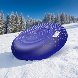 Tube à neige gonflable en PVC pour enfants et adultes - Grande luge d'hiver robuste et durable pour le glissement sur neige - Product Image 1