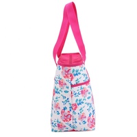 Moderne, isolierte Kühltasche aus weichem Polyester, faltbares Design, wiederverwendbar, mit Reißverschluss, Tragegriff, lebensmittelecht, hält Kalt