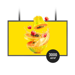 Pantalla de alto brillo LCD semiexterior de 43-75 pulgadas Pantalla de visualización de ventana de Marco abierto para publicidad minorista - Product Image 2