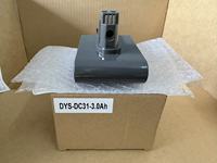 Batterie de remplacement fiable sans vis, longue durée de vie, 22,2 V 2,5 Ah 3,0 Ah pour aspirateur Dyson série DC31
