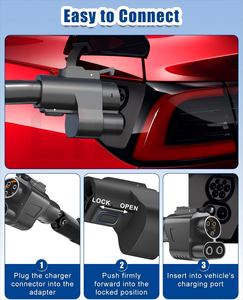 Adaptor pengisi daya DC EV grosir navs ke CCS Combo <span class=keywords><strong>2</strong></span> CCS1 J1772 EV adaptor pengisi daya tumpukan pengisian cepat dengan kunci pelindung keamanan - Product Image 5
