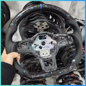 พวงมาลัย Alcantara แบบปรับแต่งได้สำหรับ Volkswagen <span class=keywords><strong>VW</strong></span> Golf 7 MK7 Mk7.5 GTI <span class=keywords><strong>Scirocco</strong></span> POLO <span class=keywords><strong>GTS</strong></span> R line 2014-2017 - Product Image 3