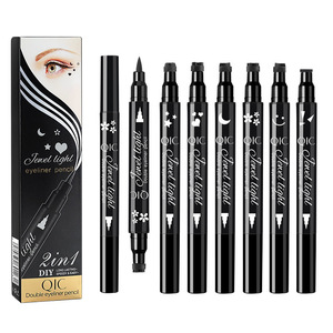 Offre Spéciale marque privée Double joint <span class=keywords><strong>Eyeliner</strong></span> stylo double extrémité longue durée résistant à la sueur de l'eau <span class=keywords><strong>noir</strong></span> <span class=keywords><strong>liquide</strong></span> <span class=keywords><strong>Eyeliner</strong></span> Tubes - Product Image 1