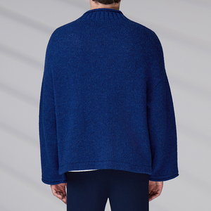 Fabricant professionnel de pulls, sur mesure OEM ODM, cardigan unisexe en laine 100% pour l'hiver, col en V, pull tricoté pour homme - Product Image 6