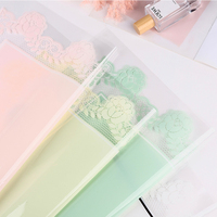 Kertas Pembungkus Bunga Tahan Air OPP Pola Renda Semi-Transparan - Perlengkapan Buket Florist DIY untuk Grosir