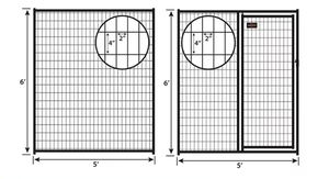 10' X 5' Heavy Duty Welded Mesh Modular <strong>Outdoor</strong> <strong>Dog</strong> <strong>Kennel</strong> Heat Treated 3D Modelling Service Included Fencing Trellis Gates - Product Image 4