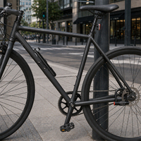 Ensemble combiné cadenas en U et mini-pompe à vélo, kit de sécurité antivol portable pour le cyclisme