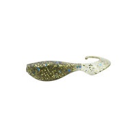 Leurre de pêche à la roche, micro-appât, mini-leurre souple, leurre ver, queue bouclée, tête de jig noire, petit T-Tail pour Black Pit, Culter Bass