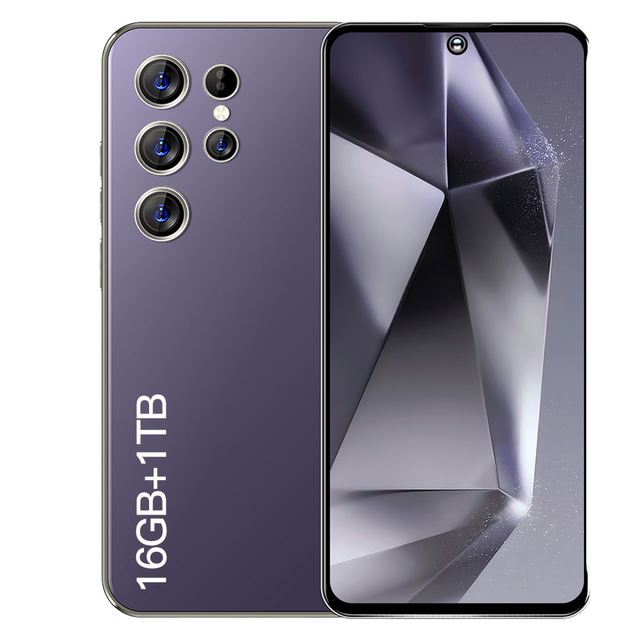 Unlocked 5G Smartphone S24 Ultra 16GB RAM + 1TB ROM DualSIM 108MP HD Display CDMA Supported English/French/Spanish