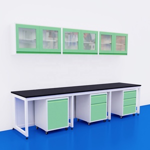 Meubles de laboratoire médical Banc de laboratoire avec évier Étagère à réactifs Table de laboratoire scientifique - Product Image 4