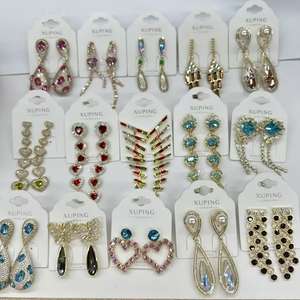 Xuping Sieraden Groothandel Kwastjes Parelmoer Hart Ketting Koreaanse Mode Charme Hanger Bengelen Lange Vrouwen Oorbel - Product Image 2