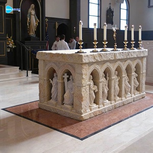 Sculptures et Gravures <span class=keywords><strong>en</strong></span> Pierre d'Église Catholique, Autels <span class=keywords><strong>en</strong></span> Marbre <span class=keywords><strong>Naturel</strong></span>, <span class=keywords><strong>Table</strong></span> avec Sculpture - Product Image 5