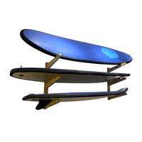 Support de planche de surf mural en bois de bambou outil et accessoire de surf Waterplay