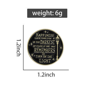 Citation positive épingles en émail le <span class=keywords><strong>bonheur</strong></span> peut être trouvé dans l'obscurité broches sac à dos vêtements revers Badge bijoux cadeau pour les amis - Product Image 6