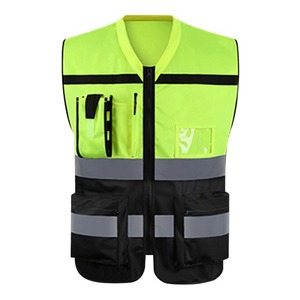 Chaleco de Seguridad Reflectante Nuoan, Amarillo Fluorescente, Fibra Sintética, Talla Única, para Ciclismo y Tráfico - Product Image 2