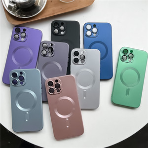 Per <span class=keywords><strong>iPhone</strong></span> 16 Pro Max <span class=keywords><strong>Cover</strong></span> del telefono in metallo Texture magnete custodia posteriore per <span class=keywords><strong>iPhone</strong></span> 15 Pro 16 <span class=keywords><strong>XS</strong></span> 11 morbida <span class=keywords><strong>Cover</strong></span> posteriore - Product Image 1