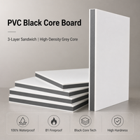 Panneau PVC Co-extrudé 3 Couches Haute Dureté pour la Fabrication de Meubles Modernes, Plaque de Mousse Décorative Effet Marbre Imperméable 5-18mm