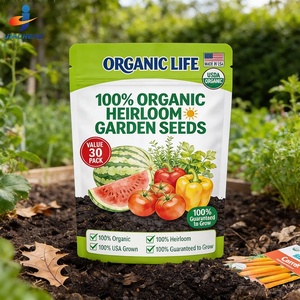 Sacchetto con Zip in Plastica Personalizzato per Imballaggio di Semi Agricoli, Alta Barriera, Impermeabile, in Alluminio - Product Image 2