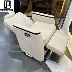Sillas de Barbero Blancas de Acero Inoxidable de la Mejor Calidad para Producción en Fábrica a Gran Escala, Sillas de Peluquería de Acero Inoxidable - Product Image 5