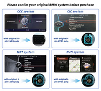 Système multimédia automobile Linux avec CarPlay sans fil et Android Auto pour BMW Série 3 F30 F33 F34 F36 2012-2017 Écran d'affichage NBT