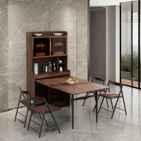 Armoire pliante multifonctionnelle moderne en bois MDF de haute qualité avec chaises pliantes-Gomlden