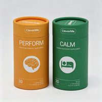 Boîte d'emballage personnalisée pour capsules de thé et café, de qualité alimentaire, avec logo, tube en papier cylindrique rond avec couvercle métallique, bonne étanchéité