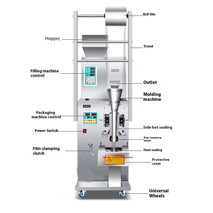 Machine d'emballage entièrement automatique pour petits sacs <span class=keywords><strong>en</strong></span> papier, idéale pour le sucre, le sel, le poivre, le <span class=keywords><strong>café</strong></span> <span class=keywords><strong>en</strong></span> poudre et autres produits alimentaires - Offre Spéciale - Product Image 5