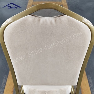 Giá rẻ kim loại đồ nội thất khách sạn sử dụng ghế ăn sang trọng vải nhung Stackable tiệc cưới ghế - Product Image 4