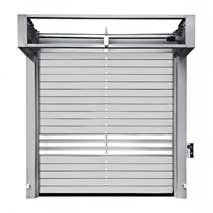 <span class=keywords><strong>Porte</strong></span> <span class=keywords><strong>de</strong></span> <span class=keywords><strong>garage</strong></span> à enroulement rapide en aluminium sur mesure avec moteur, panneaux <span class=keywords><strong>de</strong></span> sécurité, volets anti-ouragan pour l'extérieur des maisons - Product Image 4