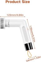 Brosse de nettoyage électrique sans fil étanche IPX6, 1200 mAh, autonomie de 2 heures, 4 en 1, brosse rotative électrique pour chaussures, nettoyage de voiture