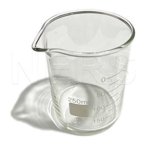 एनईआरएस व्हाइट इनेमल ग्रेजुएशन साफ़ चिकना बुलबुला मुक्त बोरोसिलिकेट 250 मिलीलीटर बीकर - Product Image 1