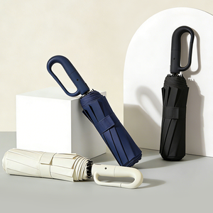 Paraguas con Correa de Hebilla, Sombrilla Plegable de Alta Calidad con Logotipo Personalizado, Portátil, de 3 Pliegues, con Impresión de Logotipo - Product Image 5