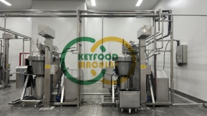 Cocedor de Queso Automático KEYFOOD de 100L/300L con Control PLC para <span class=keywords><strong>Pasta</strong></span> de Mozzarella y Cheddar 220V/380V 12KW - Product Image 4