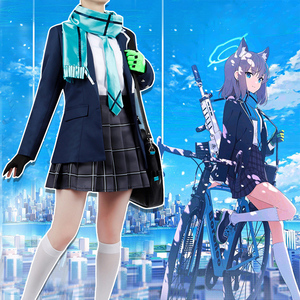บลูอาร์ไคฟ์ แซนด์วูล์ฟ ไบซี&เฉิงจื่อ<span class=keywords><strong>คอส</strong></span>ชุดคอสตูมการ์ตูนสำหรับผู้หญิงชุดเต็มผู้ใหญ่โพลีเอสเตอร์ - Product Image 1
