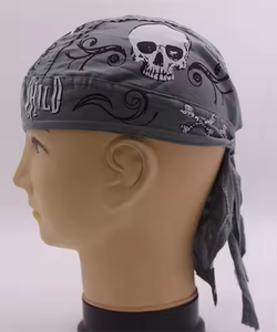 Cappello in Cotone Elegante e Discreto per Ragazze, <span class=keywords><strong>Bandana</strong></span> <span class=keywords><strong>con</strong></span> Motivo Pirata e Teschio per Halloween, Vendita all'Ingrosso - Product Image 2