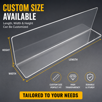 Protection anti-éclaboussures en plastique PC transparent pour évier, panneau de protection imperméable pour comptoir de cuisine