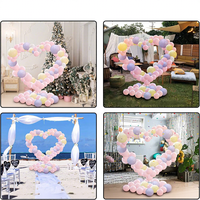 Arche de ballons en forme de cœur de 1,5 m, colonne flottante, support pour arche de mariage, décoration d'événements, décoration de fête, vente chaude