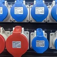 Boîte de distribution électrique portable ST Custom US Edison 400A avec entrée Camlock et sorties 63A, 32A, 16A, étanche, anti-poussière et ignifuge