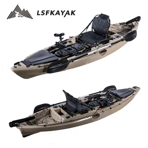 Canoa de pesca de kayak de 10 pies, venta al por mayor con un asiento