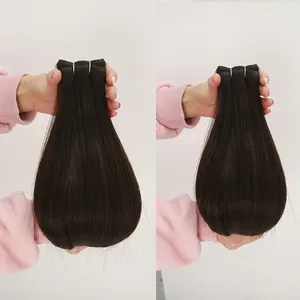 Fangcun, Новое поступление 2022, Пришивные русские человеческие волосы, плетеные двойные волосы с эффектом омбре