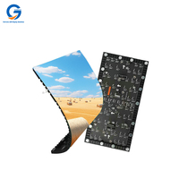 Módulo LED Flexible para Interiores P2, Panel de Pantalla LED Curvo Suave Full HD, Adecuado para Centros de Entretenimiento y Salas de Transmisión en Vivo
