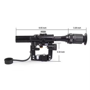 SVD 4X26 철 상자 스포팅 스코프 장거리 <span class=keywords><strong>4X</strong></span> 배율 광학 30mm 알루미늄 합금 HD 텔레스코픽 전술 사냥 장비 - Product Image 4