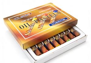 Ensemble de pastels à l'huile ronds pour étudiants, 8 couleurs, format <span class=keywords><strong>mini</strong></span>, pour le dessin scolaire, personnalisable en usine, économique - Product Image 4